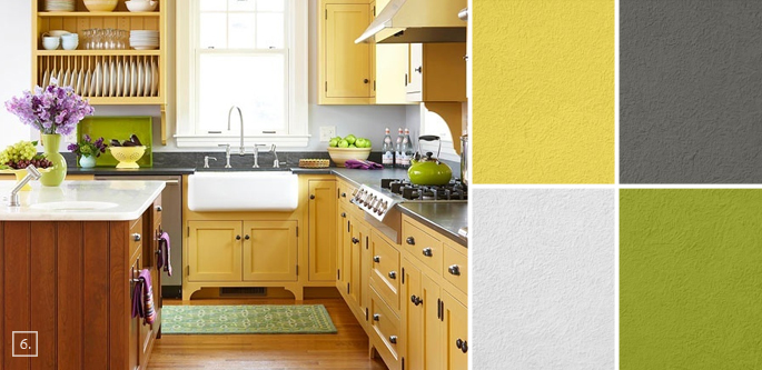 Colorful Yellow Kitchen