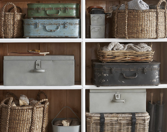 Vintage Storage Ideas: Wicker Baskets