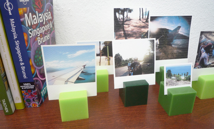 DIY Candle Photo Stands