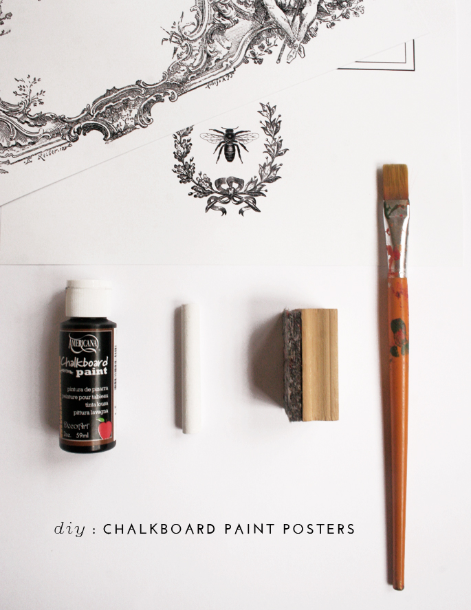 DIY Chalkboard Paint Poster