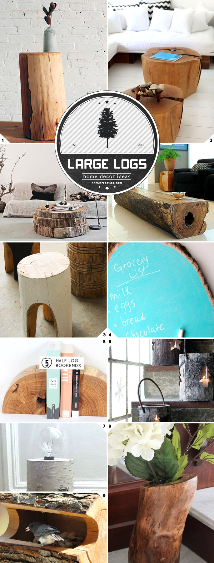 DIY Log Home Decor Ideas