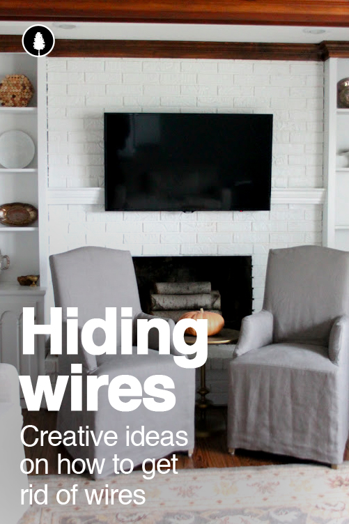 Hide cables, cords and wires to make a space look better
