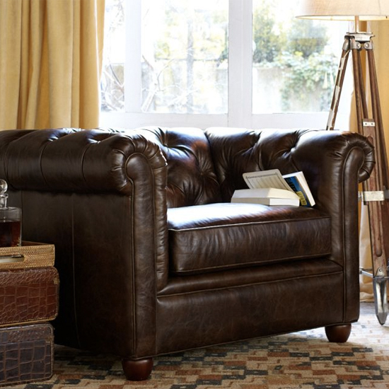 Leather Chesterfield Couch