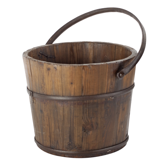 Wooden Vintage Bucket