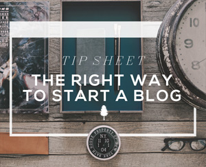 Blogging for Beginners Tip Sheet