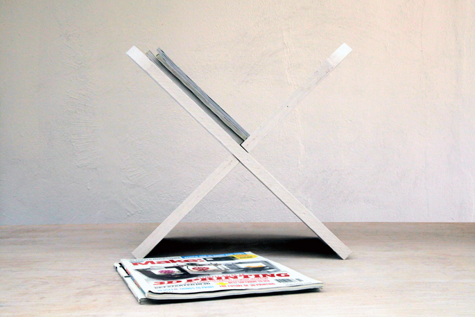 DIY Plywood Magazine Stand
