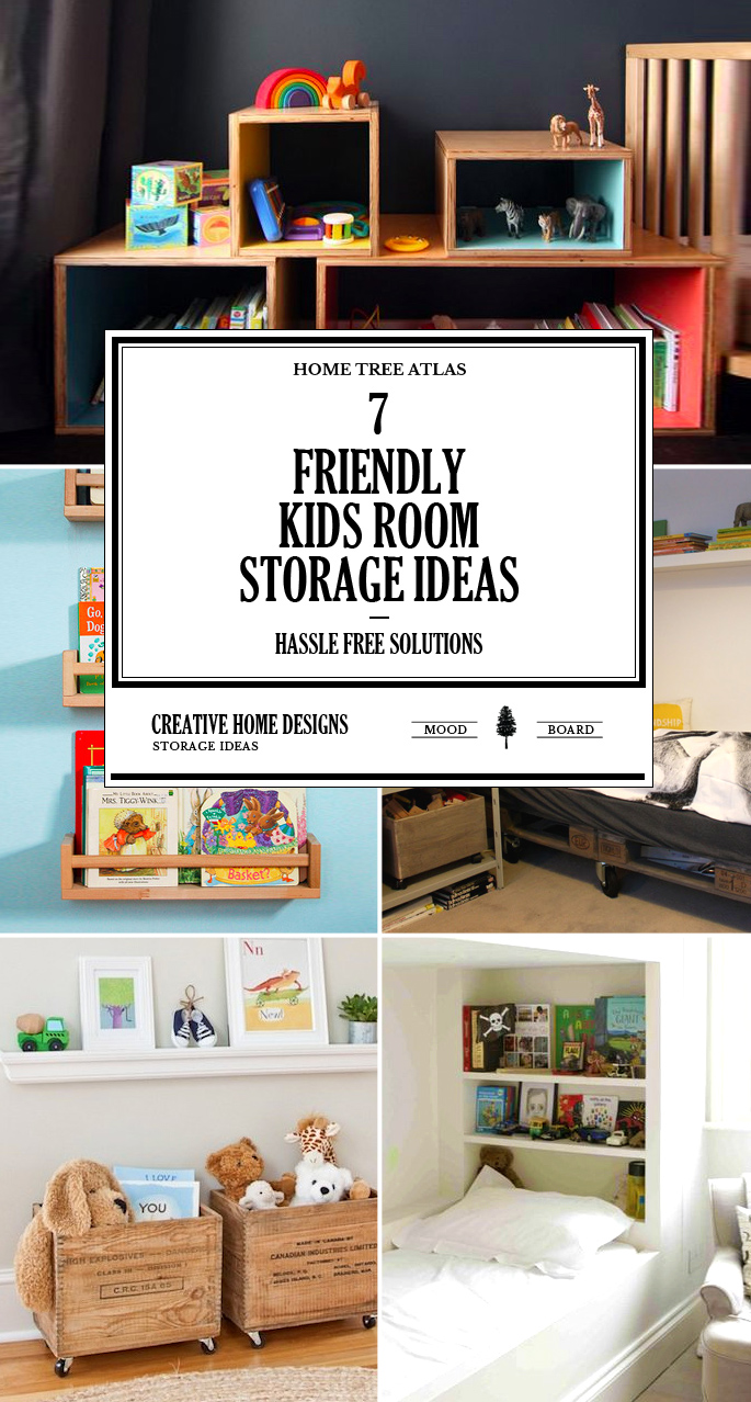 7 Friendly Kids Room Storage Ideas