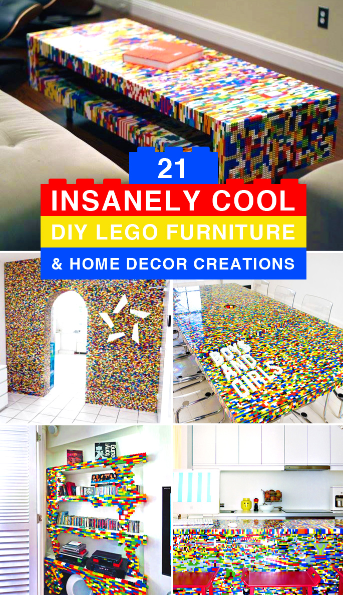 21 Insanely Cool DIY LEGO Furniture and Home Decor Creations