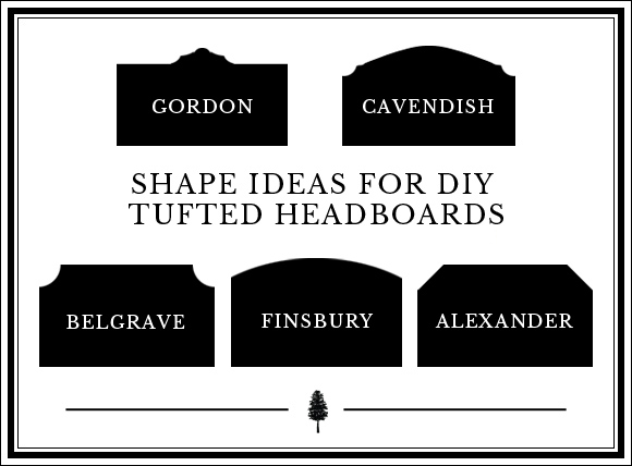 How to Design Your Own DIY Tufted Headboard in 4 Steps: Step #1 The shape