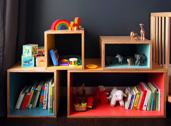 7 Friendly Kids Room Storage Ideas: #2 Pops of color
