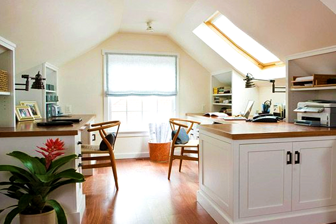 Attic Rooms - 11 Different Conversion Ideas: #2 A Quiet Place to Work
