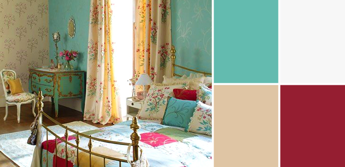 Vintage Paint Colors and Palette Home Style Guide: San Clemente Teal