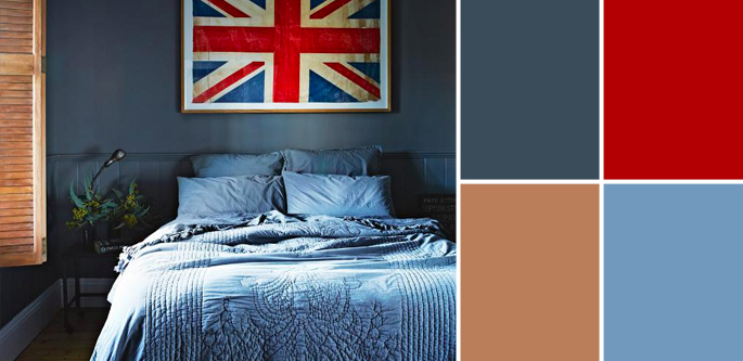Vintage Paint Colors and Palette Home Style Guide: Newburyport Blue