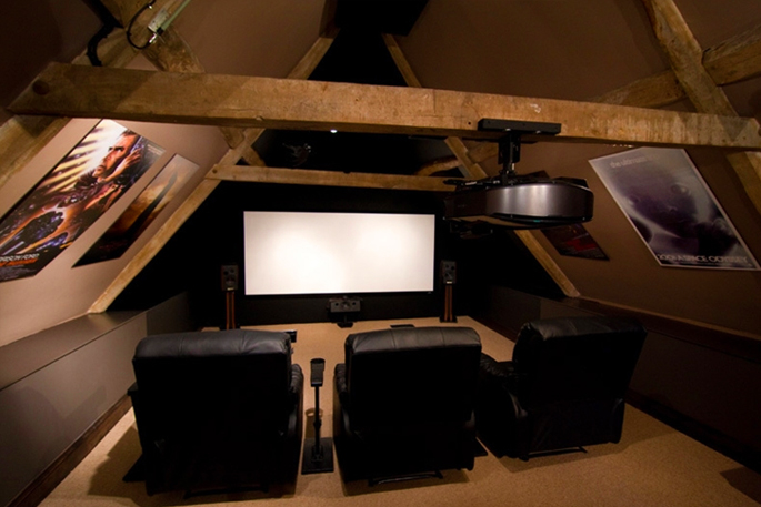 Attic Rooms - 11 Different Conversion Ideas: #5 A Space To Watch Movies