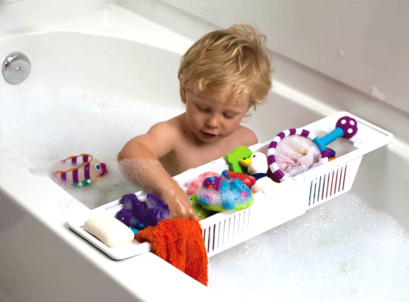 11 Hassle Free Kids Toy Storage Ideas: #10 Bath time toys
