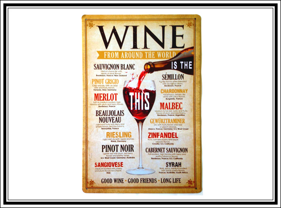 What Vintage Home Decor Pieces Can You Buy For Under $12? #7 Vintage wine sign