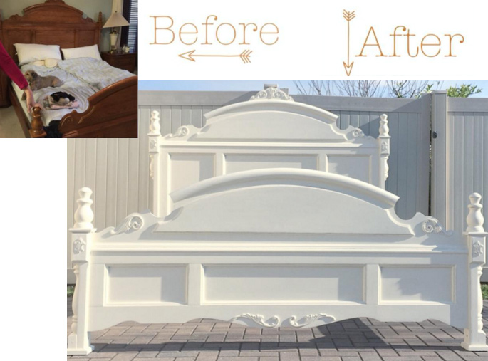 15 Ideas and Secrets For Making DIY Wooden Headboards Look Expensive #9: Upcycling and Refinishing