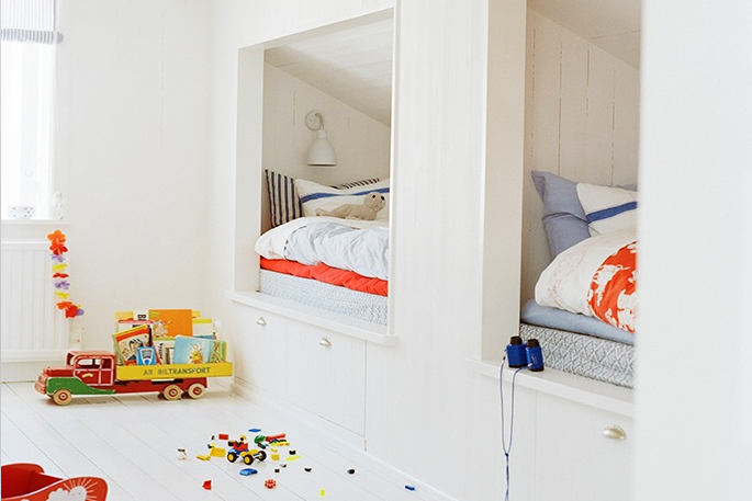 Attic Rooms - 11 Different Conversion Ideas: #9 The Kids are All Tucked Away