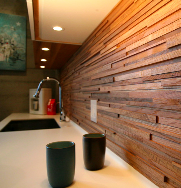 21 Kitchen Backsplash Ideas and Design Tips || The Ultimate Creative Guide: #21 Wooden kitchen backsplash