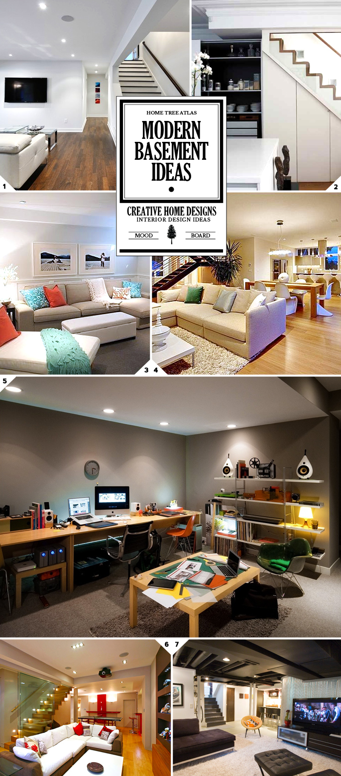 Style Guide: Modern Basement Ideas and Designs