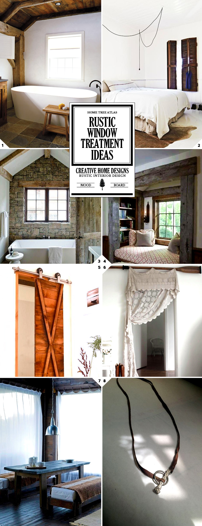 Rustic Window Treatments and Curtain Ideas