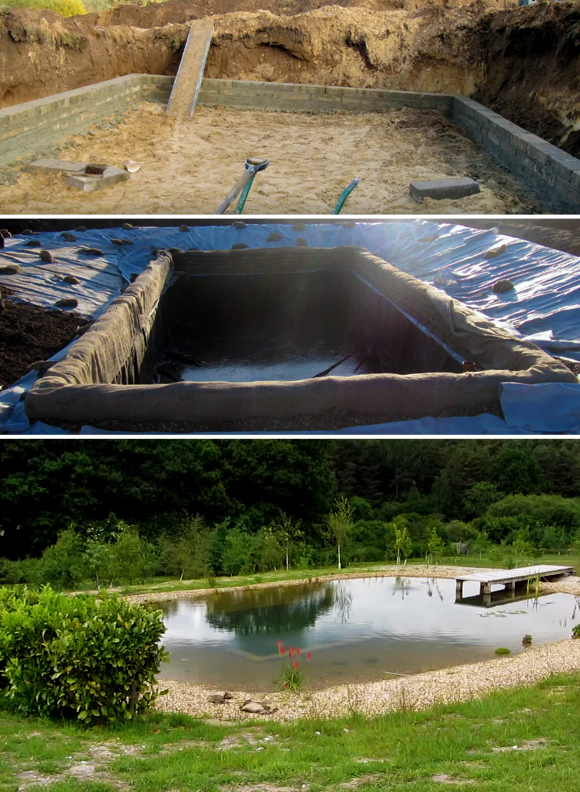 7 DIY Swimming Pool Ideas and Designs: From Big Builds to Weekend Projects - #4 A natural swimming pond DIY