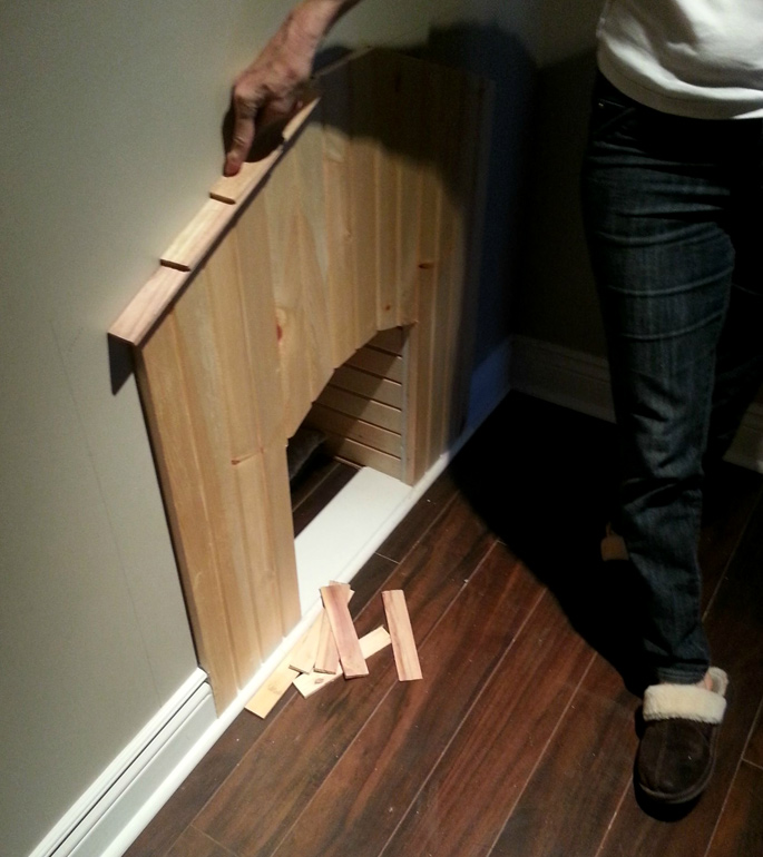 Weekend Build: DIY Staircase Dog House - Step 5 Shingles for the roof