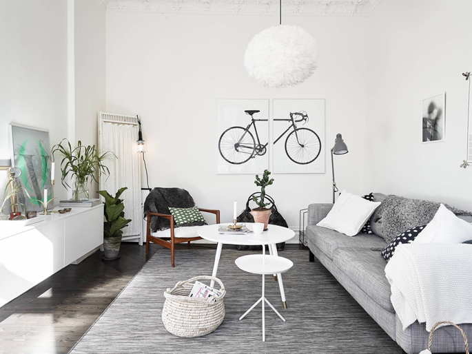 PASSPORT: Scandinavian Hardwood Floor Apartment Tour - Living Room