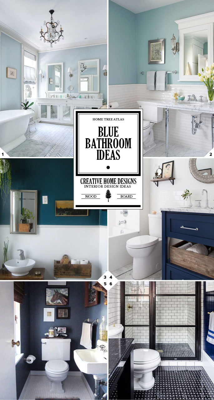 Makeover Guide: Blue Bathroom Ideas