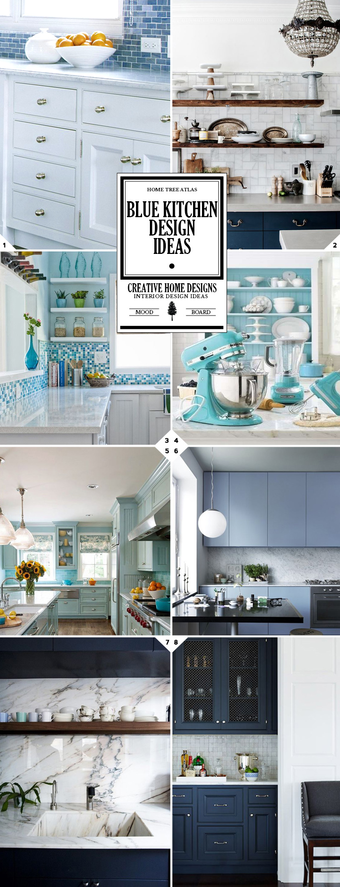Style Guide: Blue Kitchen Design Ideas