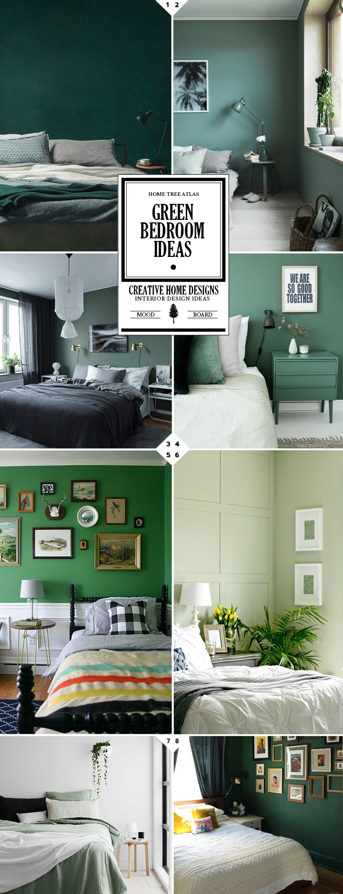 Style Guide: Green Bedroom Ideas