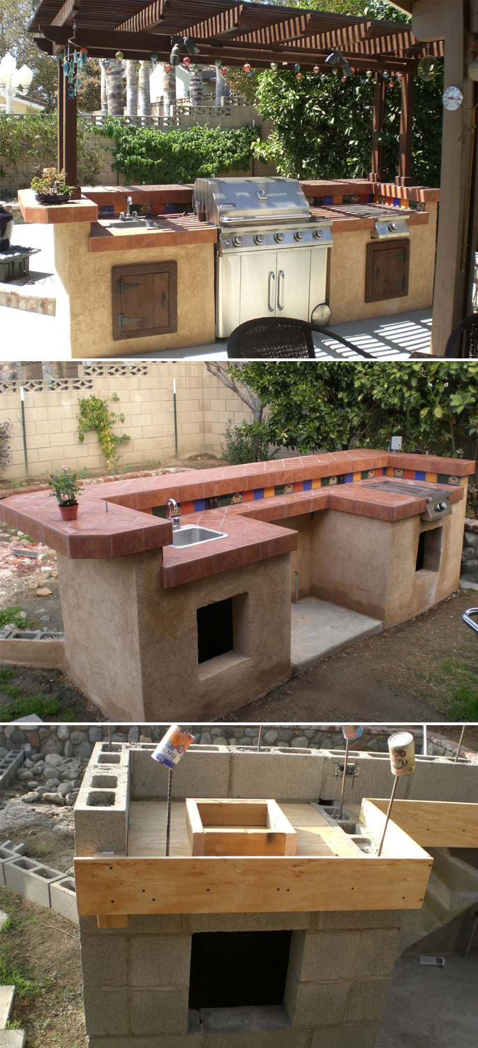 DIY outdoor kitchen