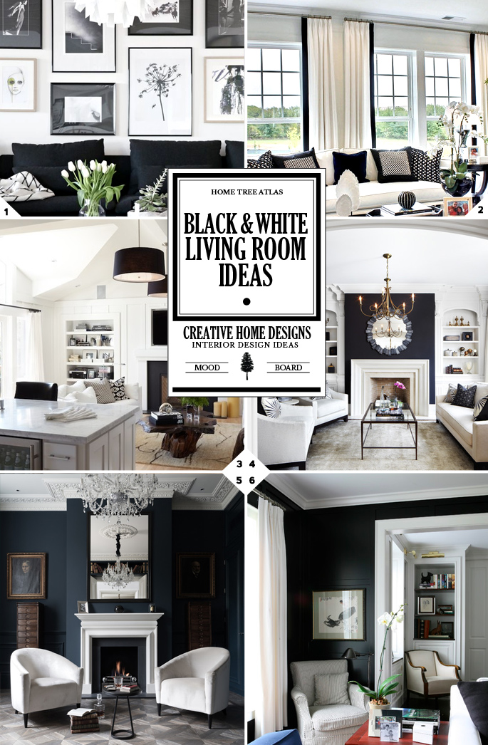 Black and White Living Room Ideas: Style Guide