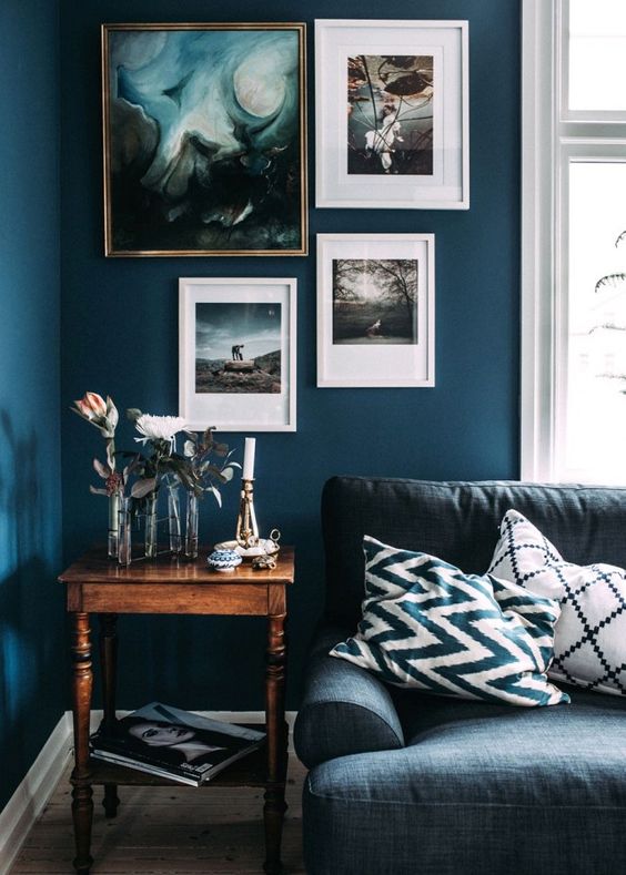 Blue living room color scheme ideas