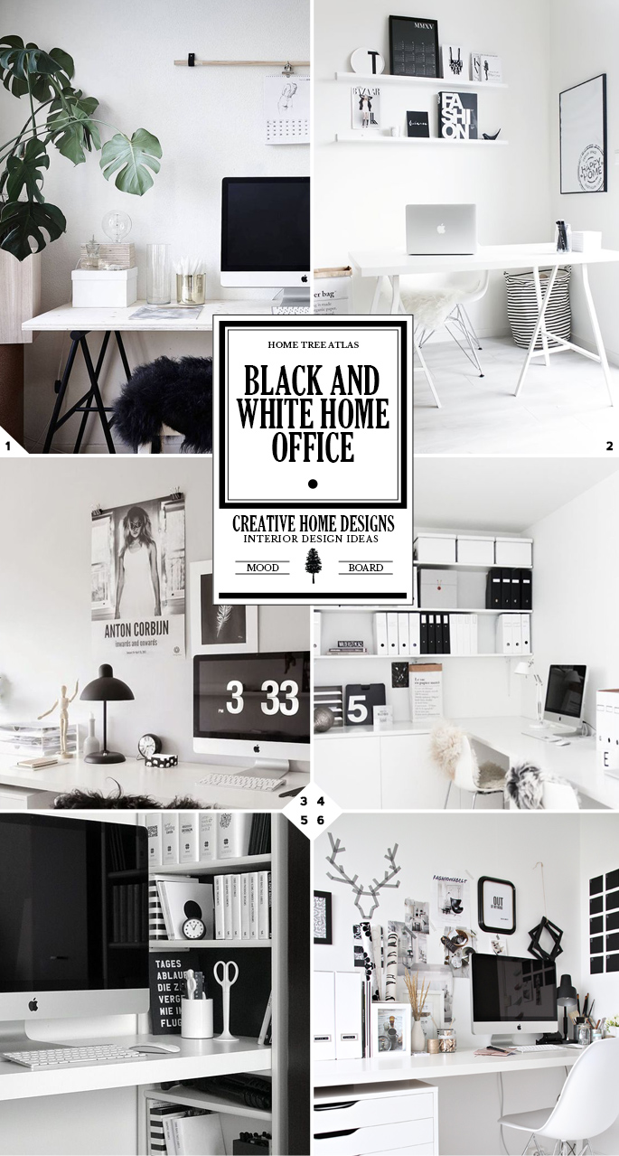 The 3 Steps to Creating a Black and White Home Office Design
