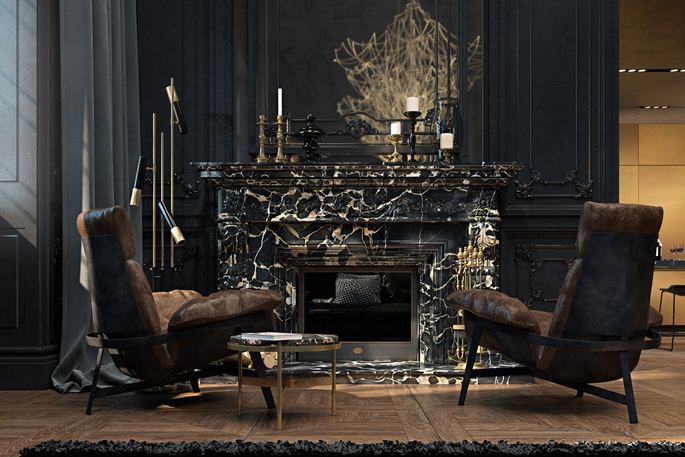 Luxury fireplace 
