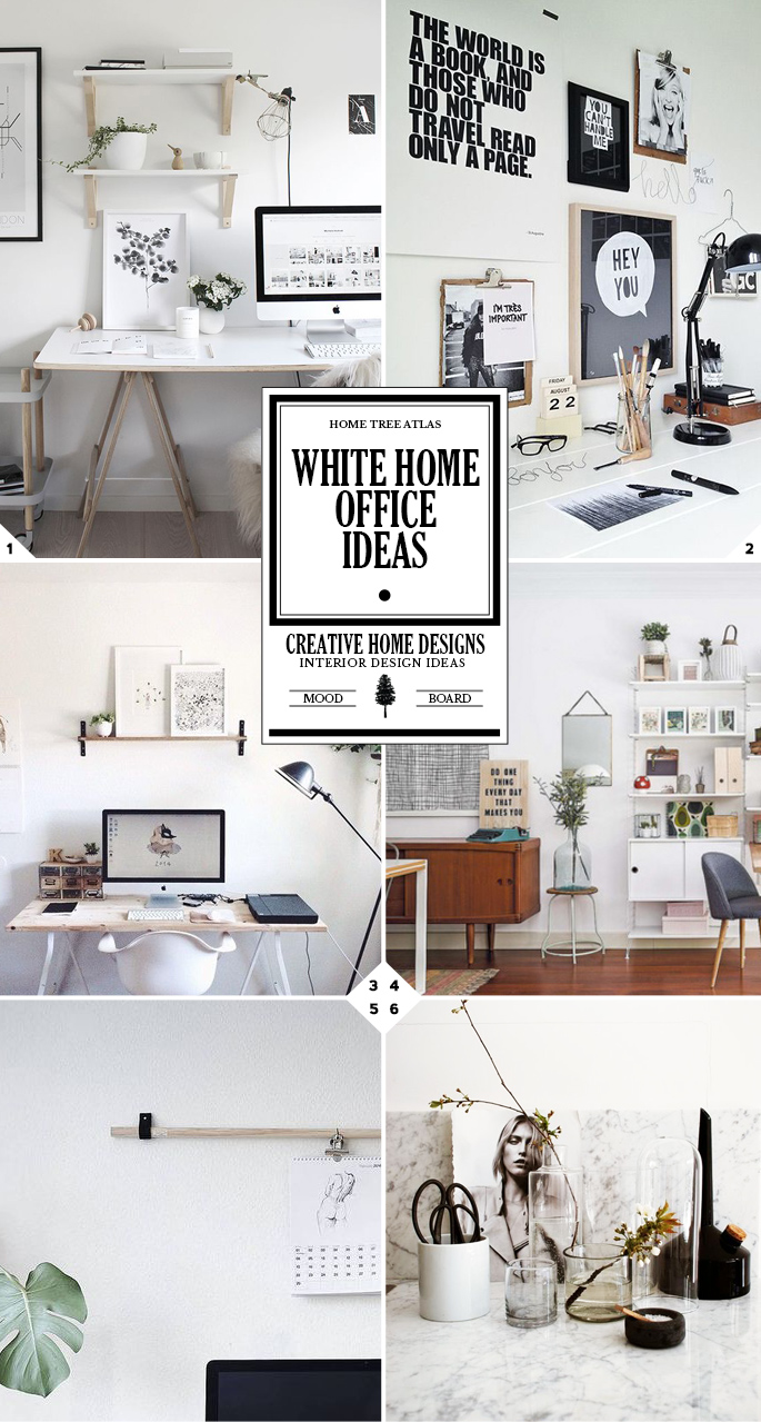 Decor and Design: White Home Office Ideas