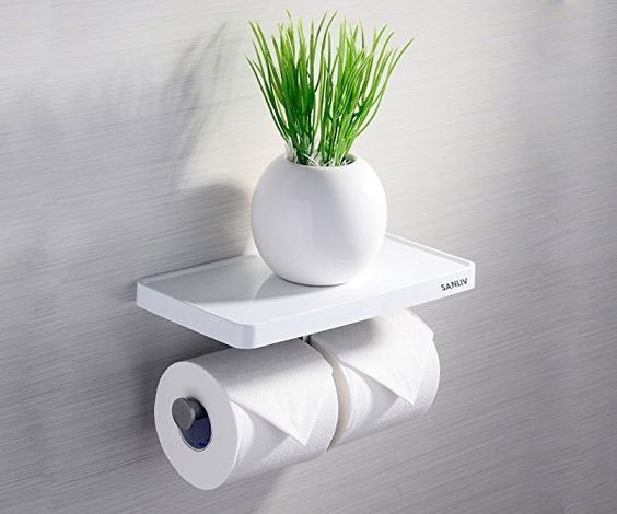 Modern Double Toilet Paper Holder