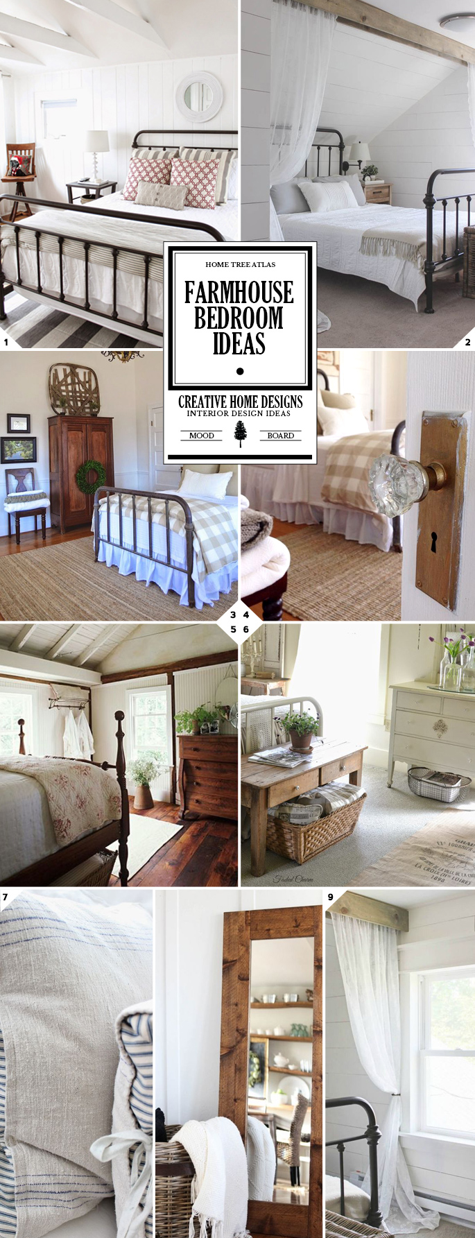 Farmhouse bedroom decor and furniture ideas